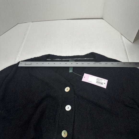 2 Piece Wild Fable Women's Med Black Crop Sweater And Light Blue Ribbed T-Shirt - Picture 8 of 16